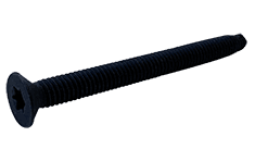 #10-24 x 1-1/2" Type F - Floor Board Screw Flat Head Torx (6-Lobe), Steel Black Phosphate (Box of 4,000)