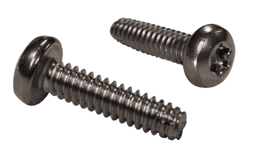 #10-24 x 1/2" Pan Head Torx (6-Lobe) Thread Cutting Screw Type F, 410 SS (Box of 3,000)