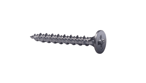 #8 x 1-1/2" Phillips Bugle Head Drywall Screw, High-Low Thread, Zinc (Box of 4,000)