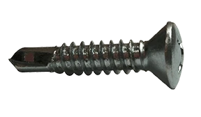 #10-16 x 1-1/4" Oval Head Phillips Tek Screw #2 Point, Steel Zinc (Box of 4,000)