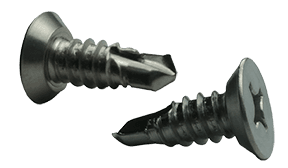 #6-20 x 5/8" Flat Head, Undercut Phillips Tek Screw #2 Point, 410 SS (Box of 5,000)