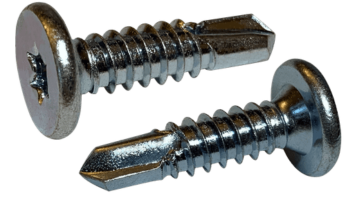 #10-16 x 3/4" Pancake Head Torx (6-Lobe) Tek Screw #3 Point, Steel Zinc (Box of 3,000)