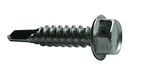 #12-14 x 5/8" Hex Washer Head Tek Screw #2 Point, 316 SS (Box of 3,000)