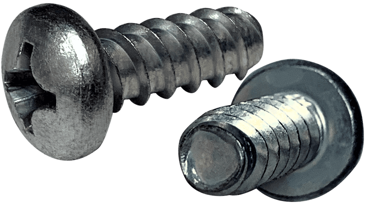 #4-20 x 9/16" Pan Head Phillips Thread Rolling Screw, Steel Zinc Clear & Wax (Box of 10,000)