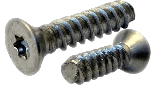 #10-14 x 1-1/4" Flat Head Torx (6-Lobe) Thread Rolling Screw, 18-8 SS Passivated & Waxed (Box of 2,000)