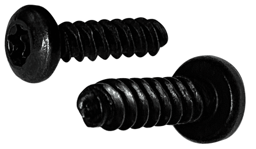 #10-14 x 1-1/4" Pan Head Torx (6-Lobe) Thread Rolling Screw, Steel Black Oxide & Wax (Box of 4,000)