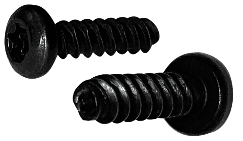 #4-20 x 1" Pan Head Torx (6-Lobe) Thread Rolling Screw, Steel Zinc Black & Wax (Box of 10,000)