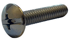 1/4"-20 x 7/8" Combo Drive Truss Head Machine Screw, Steel, Zinc Clear - FT (Box of 2,500)