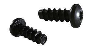 M3-1.5 x 8mm Pan Head Pozi Thread Rolling Screw, Steel Black Oxide & Wax (Box of 10,000)