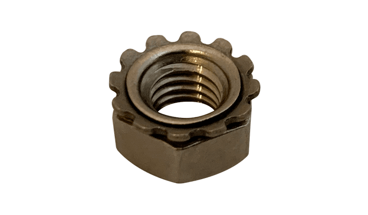 M3-0.5 K-Lock (Keps) Nut, A2 (18-8) Stainless Steel (Box of 3,000)
