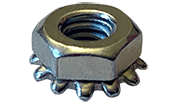M4-0.7 K-Lock (Keps) Nut, Class 8, Steel, Zinc Clear (Box of 5,000)