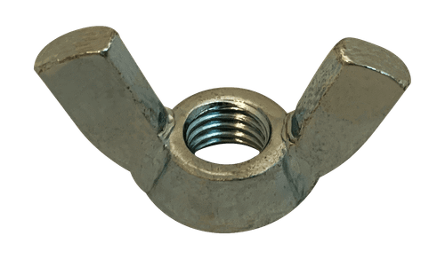 M6-1.0 Cold Forged Wing Nut, Low Carbon Steel, Zinc Clear (Box of 2,000)