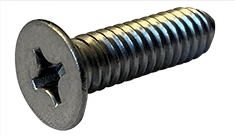 #0-80 x 5/16" Phillips Drive 100 Degree Flat Head Machine Screw, 18-8 Stainless Steel - FT (Box of 5,000)