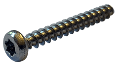 M4-1.79 x 35mm Pan Head Torx (6-Lobe) Thread Rolling Screw, 18-8 SS (Box of 1,500)