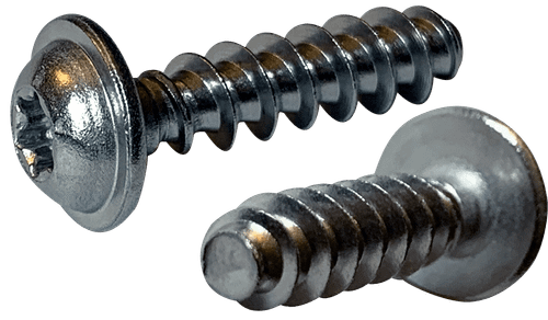 M3-1.34 x 14mm Round Washer Head Unslotted Thread Rolling Screw, 18-8 SS (Box of 2,500)