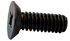 #10-24 x 5/16" Phillips Drive 82 Degree Flat Head, Undercut Machine Screw, Steel, Zinc Black - FT (Box of 10,000)