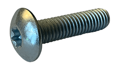 3/8"-16 x 1-3/4" Torx Drive Truss Head Machine Screw, Steel, Zinc Clear - FT (Box of 500)