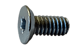 #6-32 x 1/2" Torx Drive 82 Degree Flat Head, Undercut Machine Screw, Steel, Zinc Clear - FT (Box of 10,000)