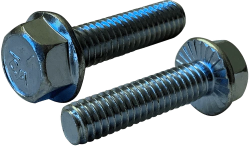 #8-32 x 7/8" Serrated Flange Bolt, Grade 5, Zinc Clear (Box of 5,000)