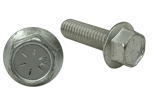 5/16"-18 x 1-1/4" Serrated Flange Bolt, Grade 8, Zinc Clear (Box of 1,000)