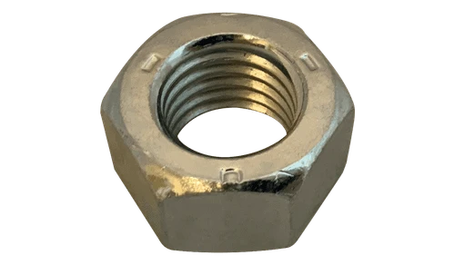 3/8"-16 Finished Hex Nut, Grade 5, Steel, Zinc Clear (Domestic, DFARS) (Box of 3,000)