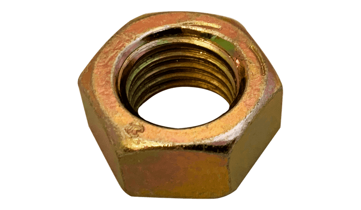 1"-8 UNC Finished Hex Nut, Grade 8, Steel, Zinc Yellow (Box of 100)