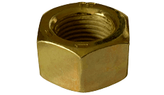 5/16"-24 Finished Hex Nut, Grade 8, Steel, Zinc Yellow (Domestic, DFARS) (Box of 3,000)