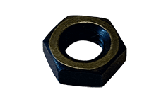 3/8"-24 UNC Finished Hex Nut, Grade 2, Steel, Black Zinc (Box of 1,500)
