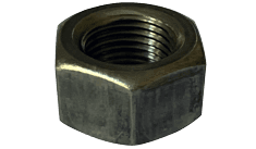 9/16"-18 Finished Hex Nut, Grade 2, Steel, Plain (Box of 700)
