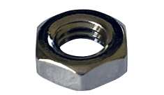 4-40 x 3/16 x 1/16 (1/4x3/32) Small Pattern Hex Machine Screw Nut, 18-8 Stainless Steel, Plain (Box of 5,000)