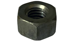 7/16"-14 Heavy Hex Nut, Grade A, Steel, Plain (Box of 800)