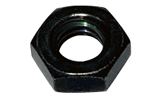 1032 x 5/16 x 7/64 (3/16x1/16) Small Pattern Hex Machine Screw Nut, Low Carbon Steel, Zinc Black (Box of 8,000)