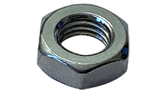 1-1/2-12 Hex Jam Nut, Grade A, Steel, Zinc Clear (Box of 30)