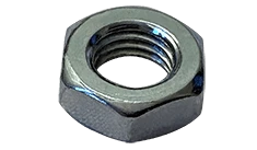3/4"-16 Hex Jam Nut, Grade A, Steel, Zinc Clear (Box of 400)