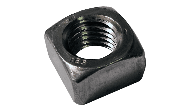 1/4"-20 Regular Square Nut, Grade 5, Steel, Plain (Box of 4,000)