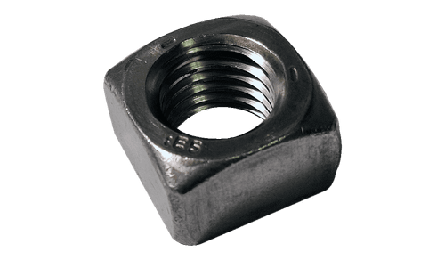 3/4"-10 Regular Square Nut, Grade 5, Steel, Plain (Box of 200)