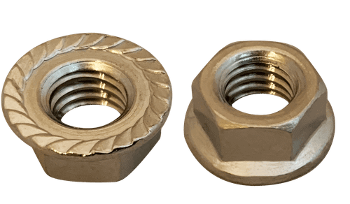 1/4"-20 Serrated Flange Nut, 18-8 Stainless Steel (Box of 1,000)