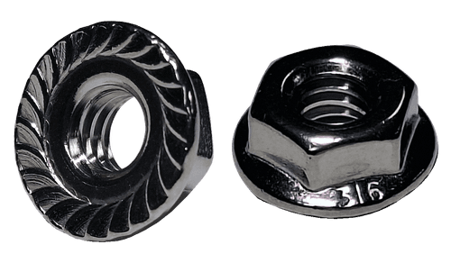 1/2"-13 Serrated Flange Nut, 316 Stainless Steel (Box of 500)