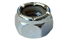 1 1/4-12 NE Nylon Insert Lock Nut, Low Carbon Steel, Zinc Clear (Box of 14)
