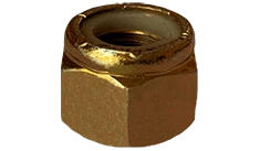 1/2-13 NE UNC NM Nylon Insert Lock Nut, Low Carbon Steel, Zinc Yellow (Box of 300)