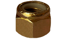 5/8-11 NE UNC NM Nylon Insert Lock Nut, Low Carbon Steel, Zinc Yellow (Box of 200)