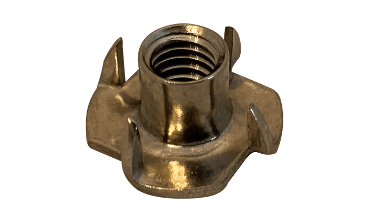 1/4"-20 x 5/16" 4 Prong Tee Nut, 18-8 Stainless Steel (Box of 1,000)