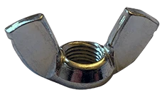 5/16"-18 Cold Forged Wing Nut, Low Carbon Steel, Zinc Clear (Box of 1,000)