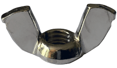 3/8"-16 Cold Forged Wing Nut, Steel, Nickel (Box of 750)