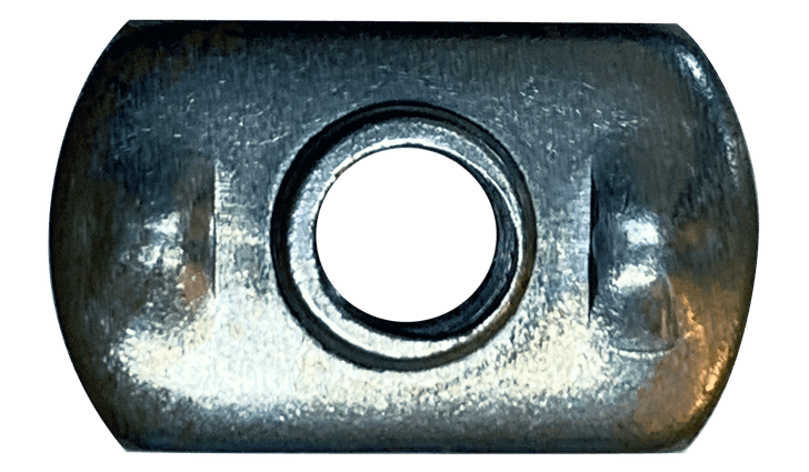 #10-24 Weld Nut with Two Projections, Steel, Plain (Box of 1,000)