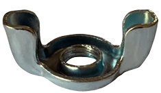 3/8"-16 Stamped Wing Nut, Steel, Zinc Clear (Box of 500)