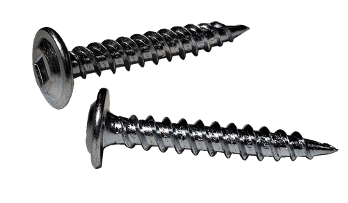 #6-18 x 3/4" Modified Truss Head (K-Lath) Square Self Piercing Screw, Steel Zinc Clear (Box of 8,000)