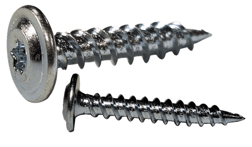 #6-18 x 1-1/2" Modified Truss Head (K-Lath) Star (Torx) Self Piercing Screw, Steel Zinc Clear (Box of 5,000)