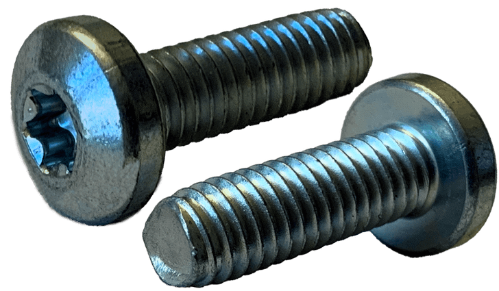 #8-32 x 7/16" Pan Head Torx (6-Lobe) Thread Rolling Screw, Steel Zinc Clear & Wax (Box of 10,000)