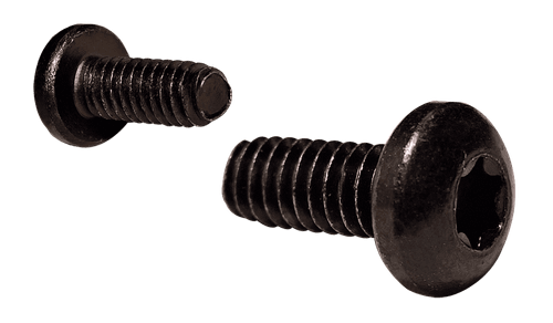 #10-32 x 3/8" Pan Head Torx (6-Lobe) Thread Rolling Screw, Steel Zinc Black & Wax (Box of 10,000)